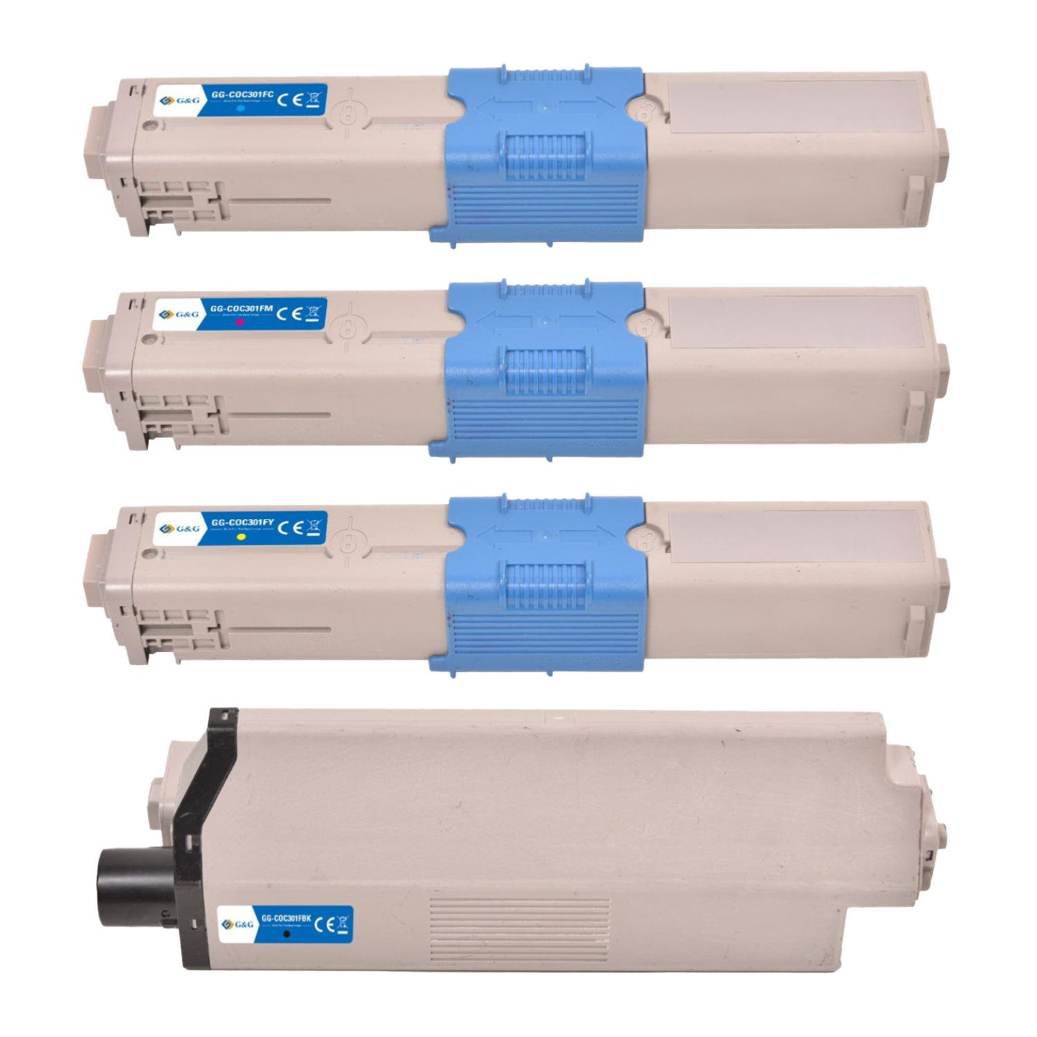 OKI MC362 KCMY, 4-color ink cartridge set, accessories, warranty 3 years