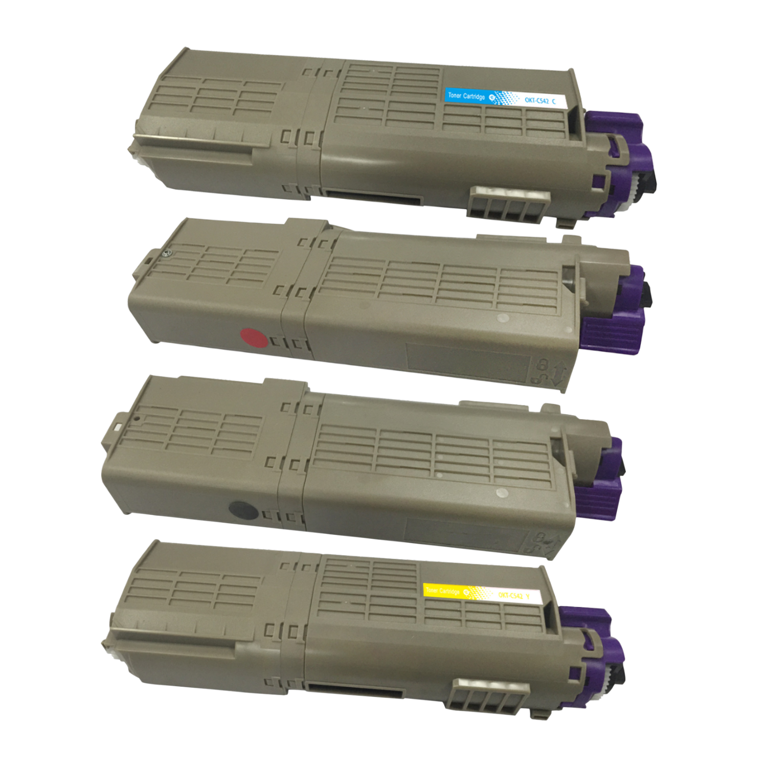 OKI C532 KCMY, 4-färgs bläckpatronset, tillbehör, garanti 3 år