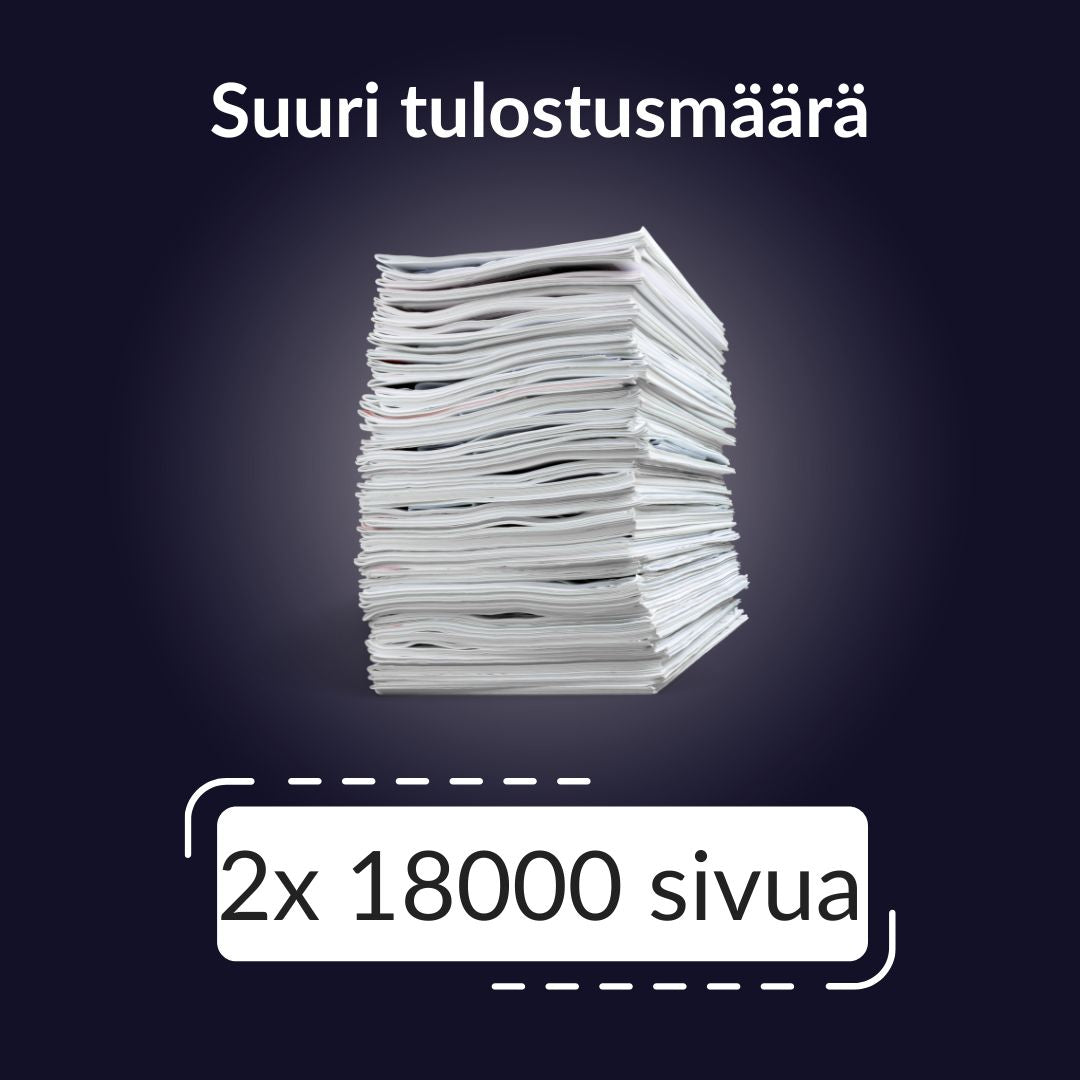 Hp CF287X mustekasetti tuplapakkaus, tarvike 2*18000 sivua, 89XF Musta