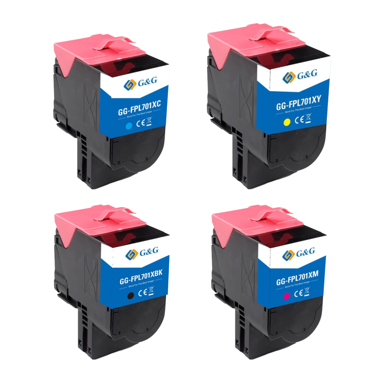 Lexmark 70C2HC0 (CS310/CS410) KCMY, 4-color ink cartridge set, accessories, warranty 3 years