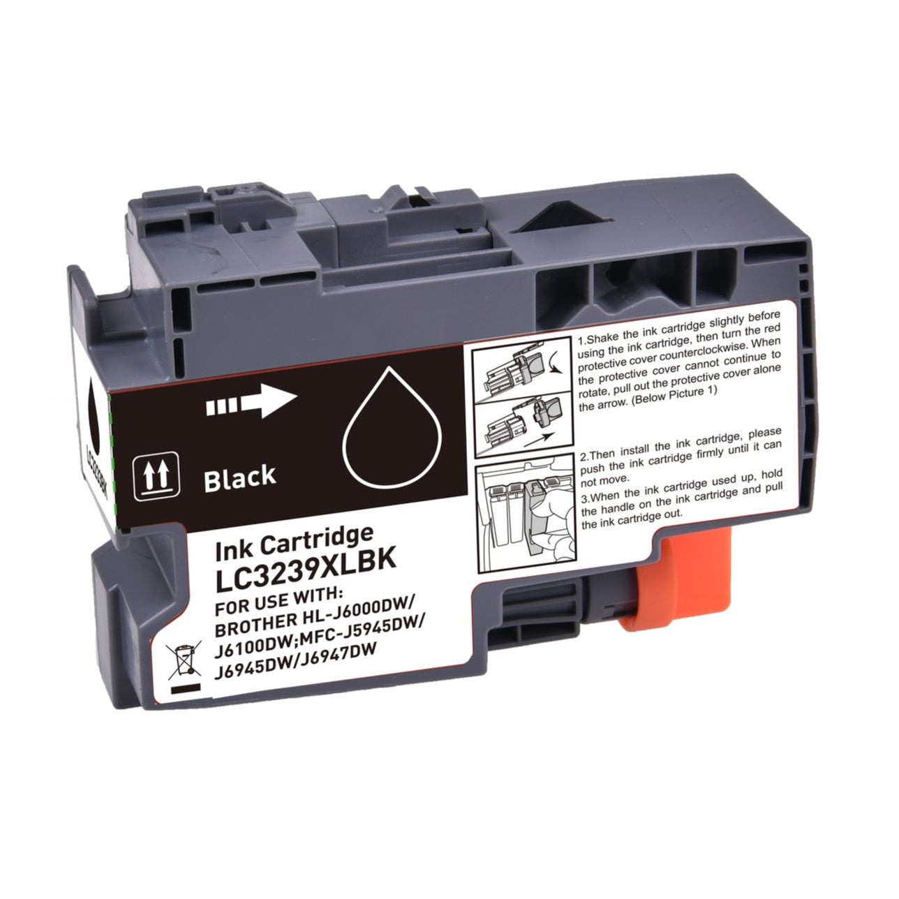 Brother LC-3239XLBK ink cartridge, supply 6000 Black, Warranty 3 years.