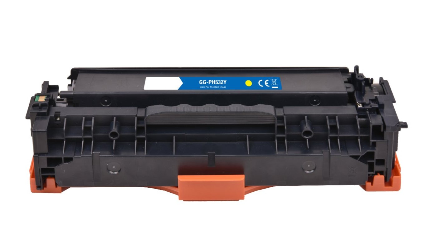 Hp CC532A mustekasetti, tarvike 2800 sivua, 304A Yellow, Takuu 3v.