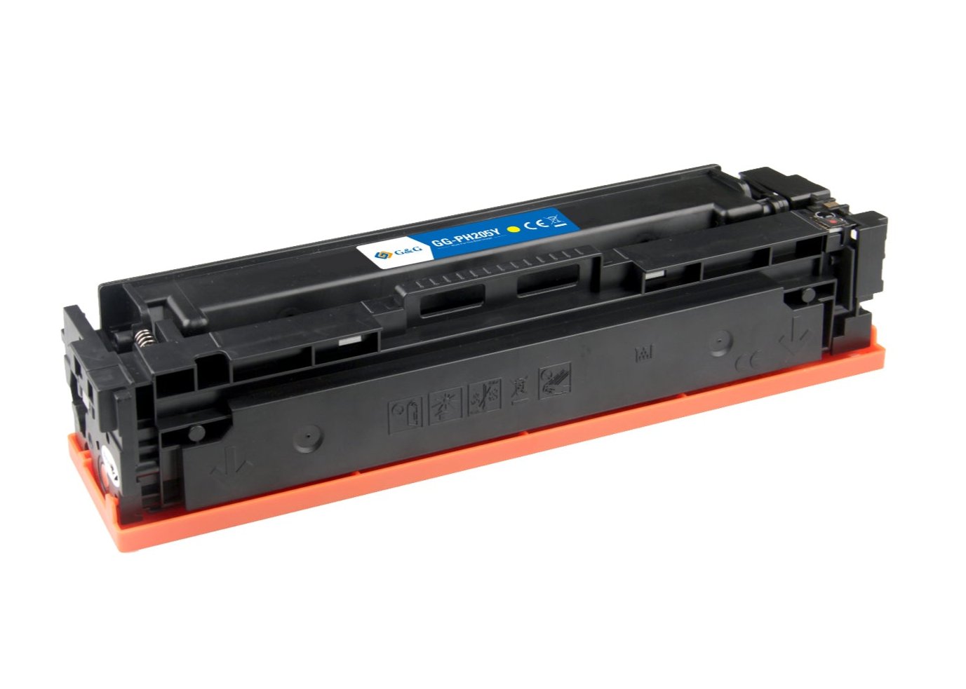 Hp CF532A ink cartridge, supply 900 pages, 205A Yellow, Warranty 3 years.